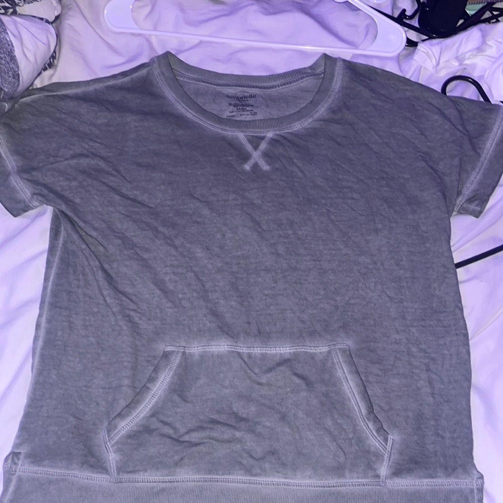Ambrielle Small T-shirt with pocket (grey/green)